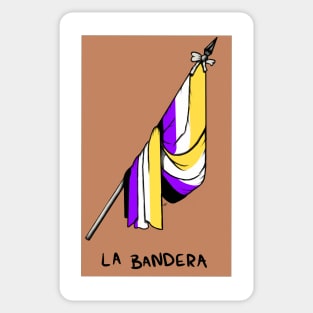 Nonbinary Loteria Bandera Sticker